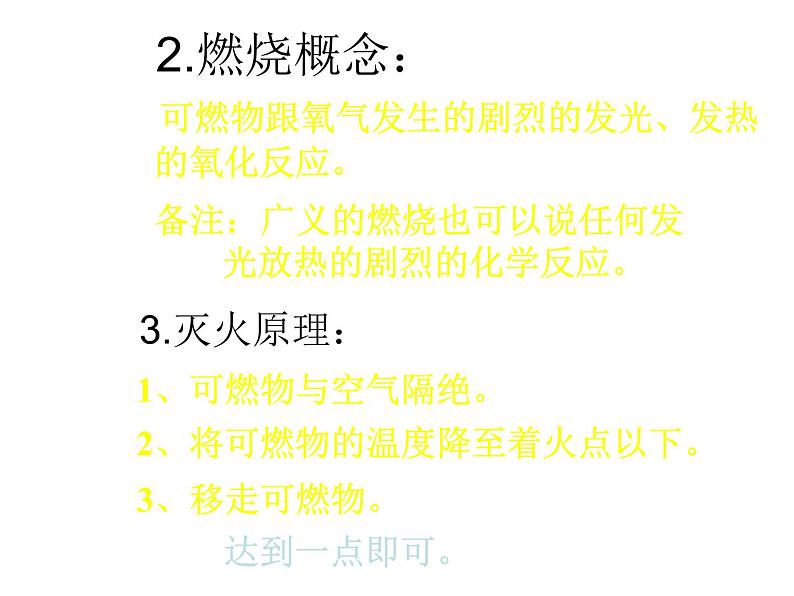 粤教初中化学九上《3.3 燃烧条件与灭火原理》PPT课件 (3)第7页