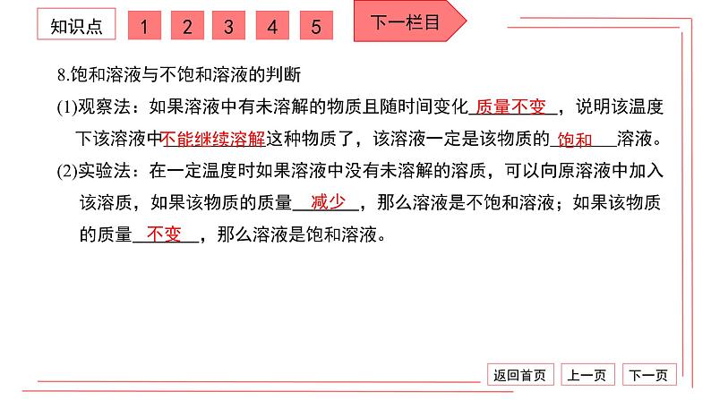 人教版化学九年级下册：第九单元 溶液 单元综合与测试课件PPT06