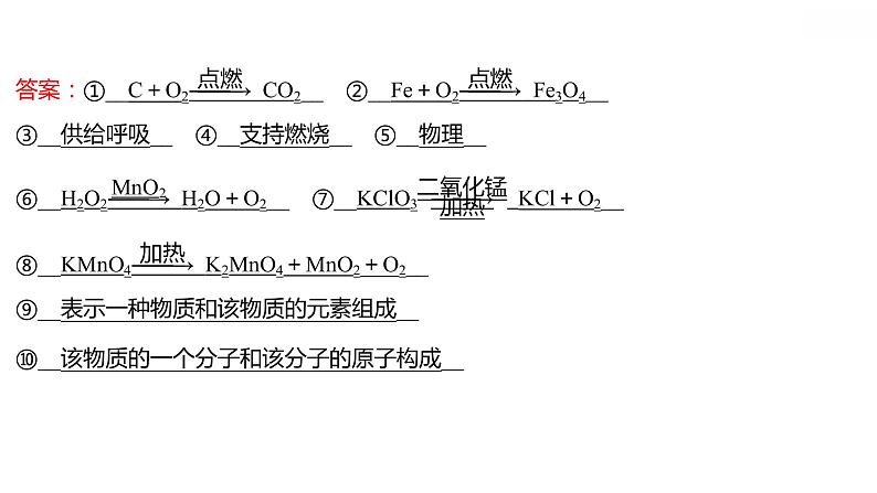 第三章 单元复习整合练 习题课件 2021-2022学年科粤版化学九年级03