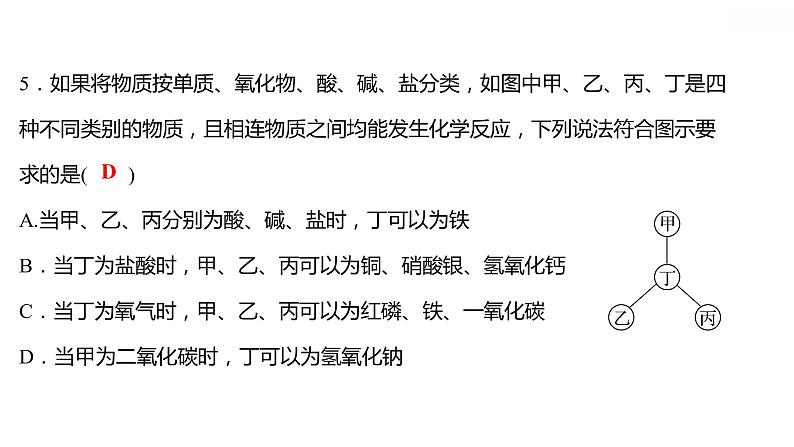 专项训练6 酸、碱、盐之间的转化 习题课件 2021-2022学年科粤版化学九年级06