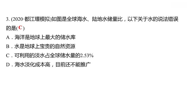 第四章 4.1我们的水资源 习题课件 2021-2022学年科粤版化学九年级07