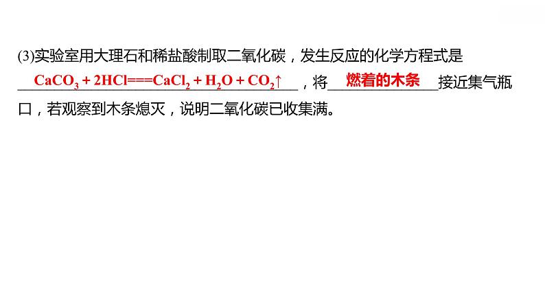 专项训练3 常见气体的制备 习题课件 2021-2022学年科粤版化学九年级第6页