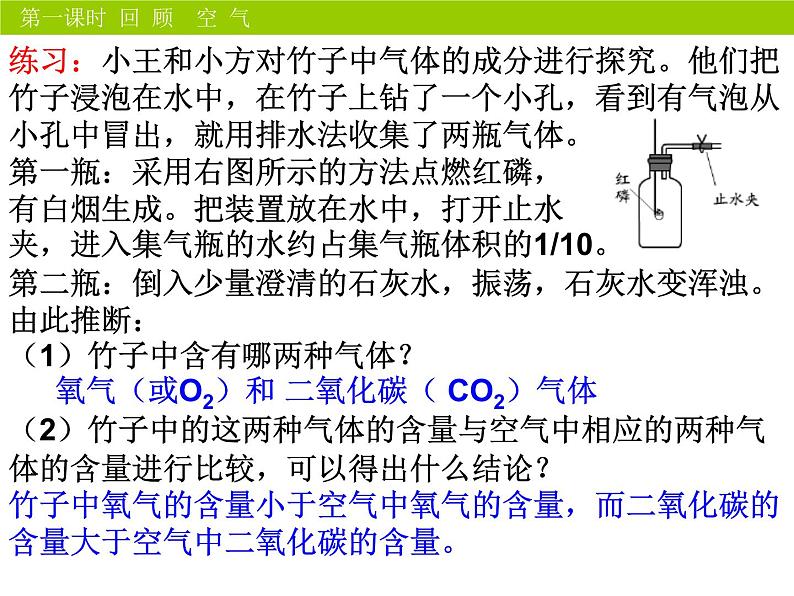 初中九年级人教版化学2.2《氧气》巩固ppt课件第2页