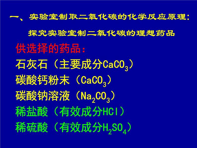 化学：二氧化碳制取的研究课件(人教版九年级上)第4页