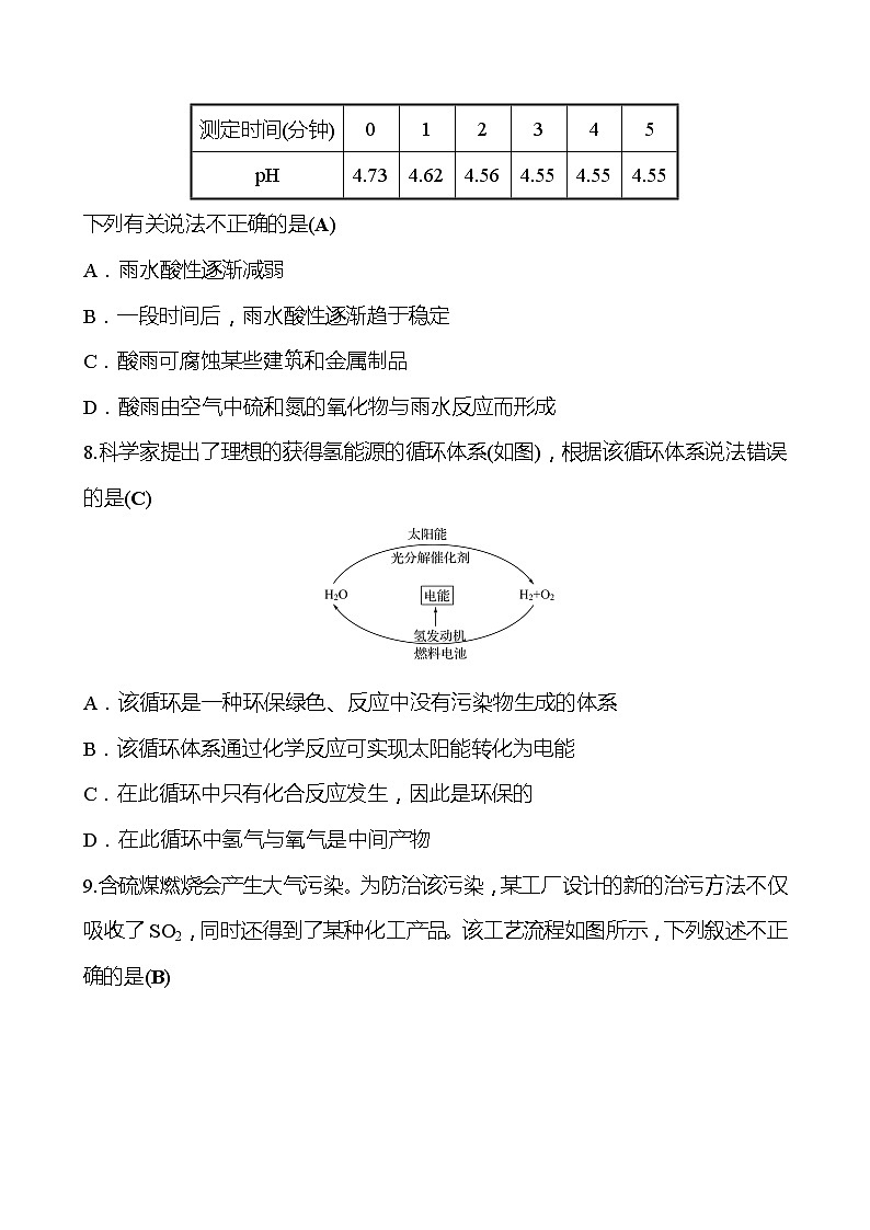 单元评价检测(九)(第9章) 同步练习 2021-2022学年沪教版化学 九年级（教师版）第3页