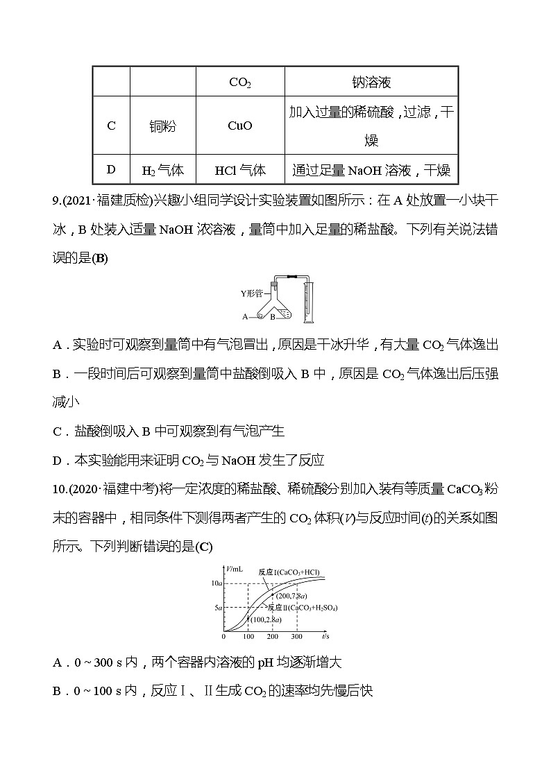 单元评价检测(七)(第7章) 同步练习 2021-2022学年沪教版化学 九年级03