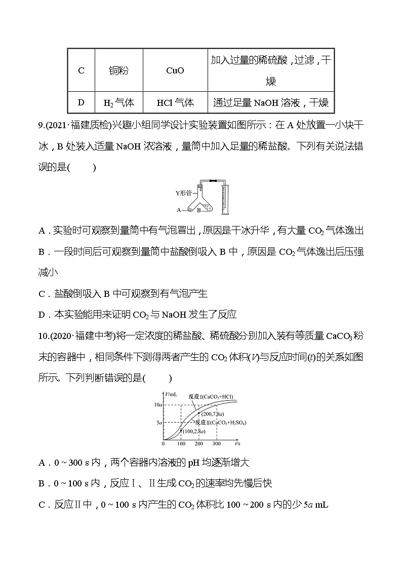 单元评价检测(七)(第7章) 同步练习 2021-2022学年沪教版化学 九年级03