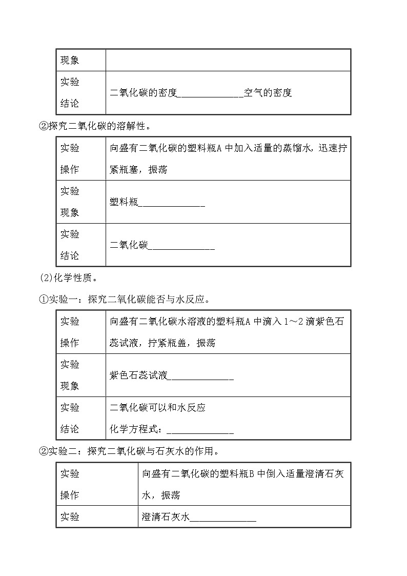 到实验室去：二氧化碳的实验室制取与性质 导学案 2021-2022鲁教版化学九年级上册03