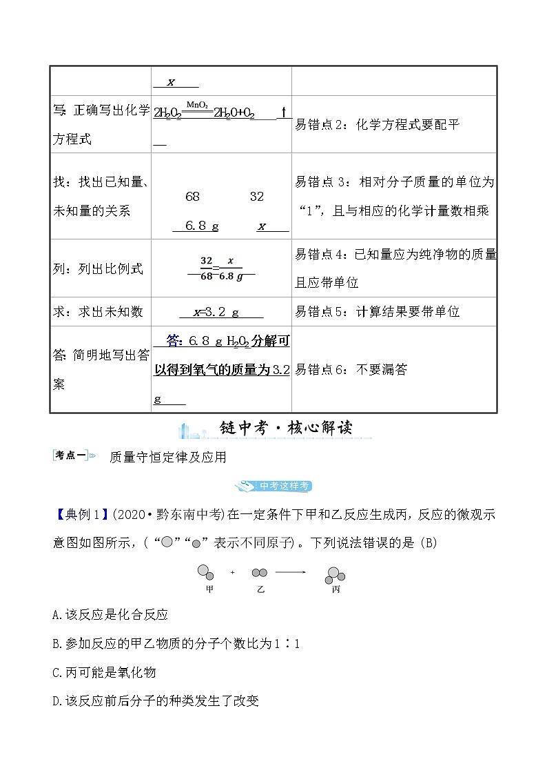 单元复习课 第五单元导学案 2021-2022人教版化学九年级上册02