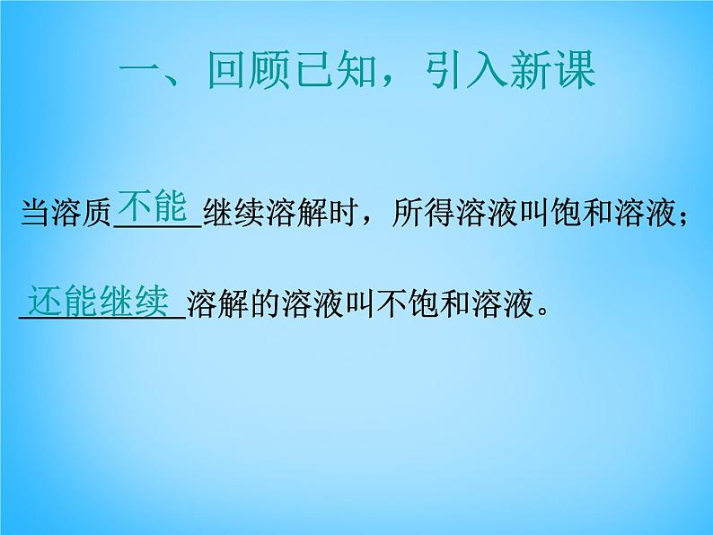 人教初中化学九下《9课题2溶解度》PPT课件 (12)第3页