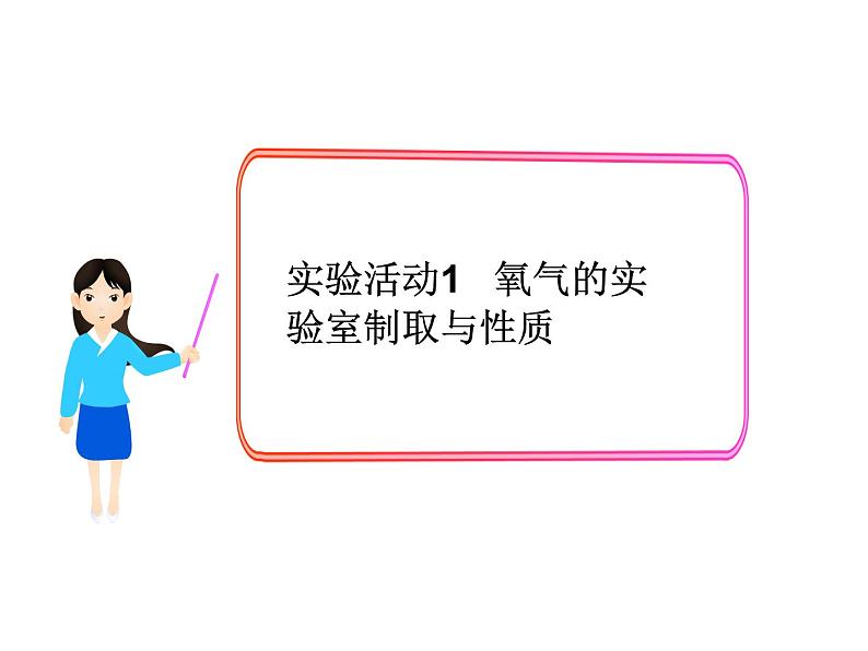 新人教版九年级上册化学实验活动1氧气的实验室制取及性质课件ppt课件第1页