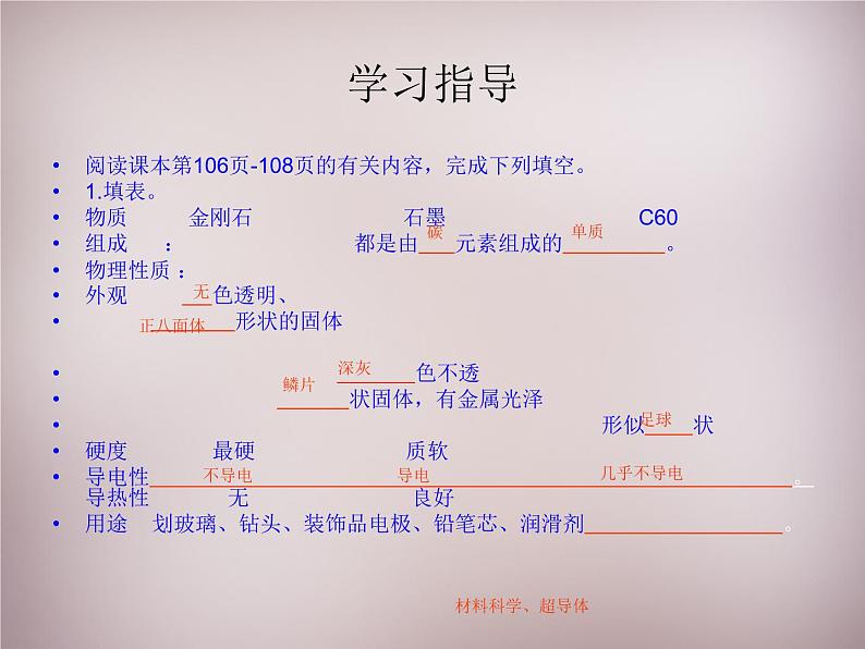 人教初中化学九上《6课题1金刚石、石墨和C60》PPT课件 (9)第4页