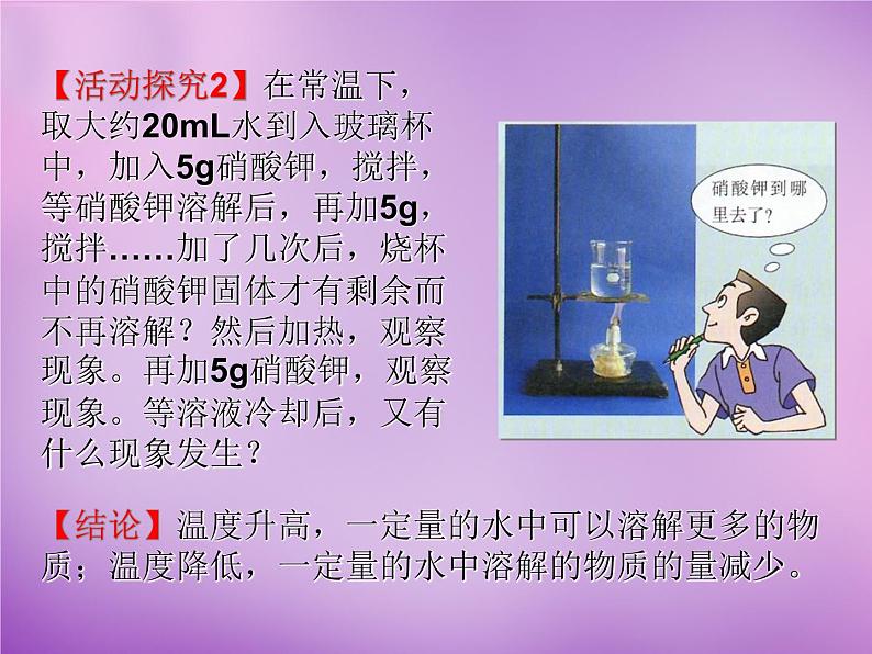 人教初中化学九下《9课题2溶解度》PPT课件 (13)第4页