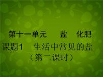 人教版九年级下册课题1 生活中常见的盐多媒体教学ppt课件