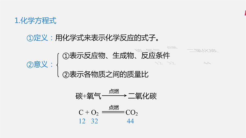 人教版 初中化学 九年级上册 第五单元 化学方程式 课题 1 质量守恒定律 第2课时 化学方程式课件PPT第6页