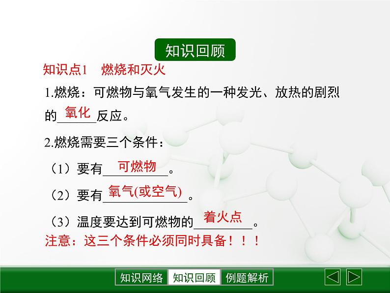 人教版九年级上册 初中化学 第七单元燃料及其利用复习课件1第4页