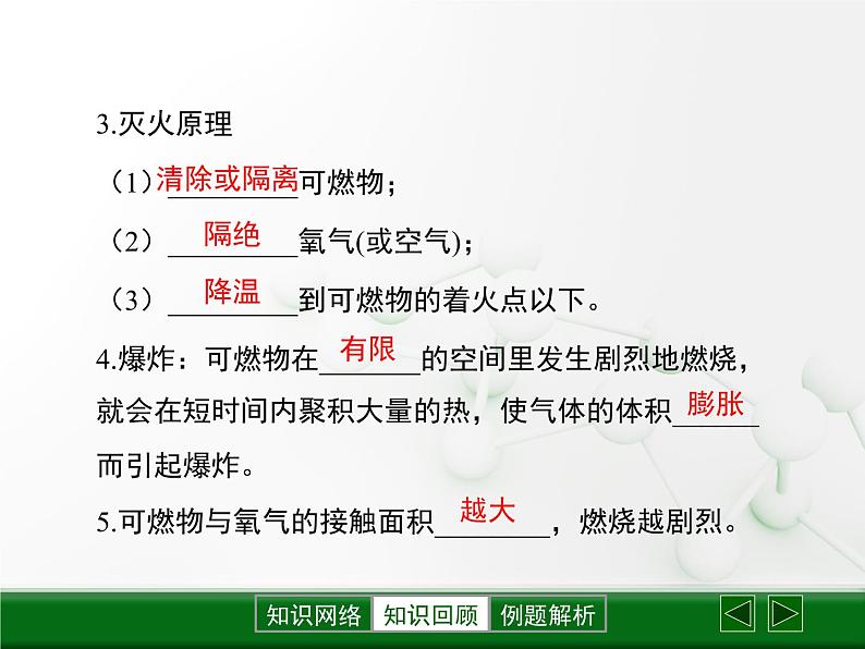 人教版九年级上册 初中化学 第七单元燃料及其利用复习课件1第5页
