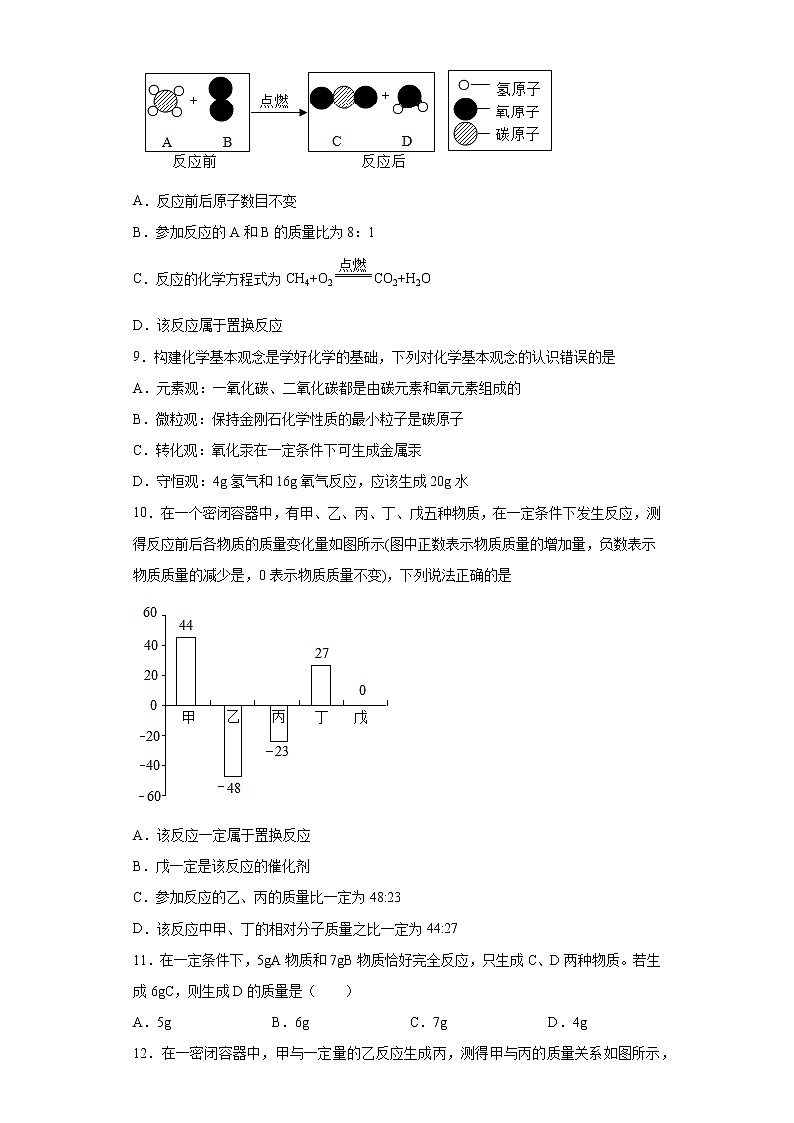 九年级化学上册 第5单元《化学方程式》单元测试题03