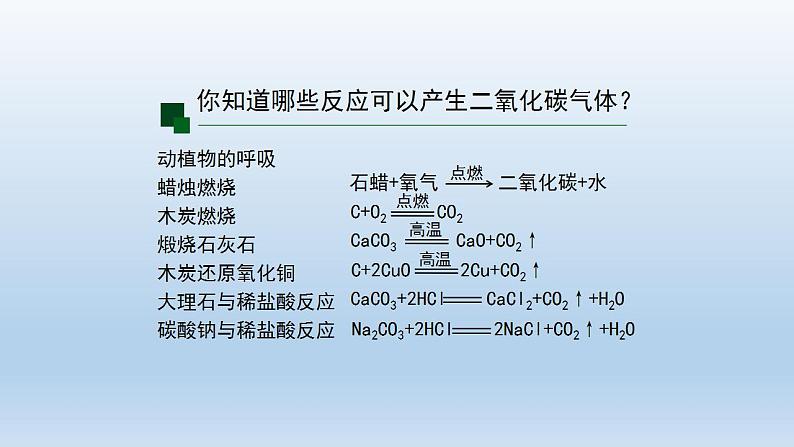 初三【化学(人教版)】第六单元 碳和碳的氧化物 课题2 二氧化碳制取的研究(第一课时)课件PPT第3页