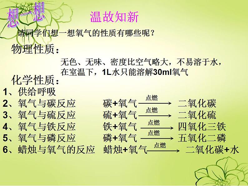 鲁教初中化学九上《第四单元 到实验室去：氧气的实验室制取与性质》PPT课件第4页