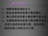 鲁教初中化学九上《第三单元 溶液 第2节 溶液组成的定量表示》课件PPT