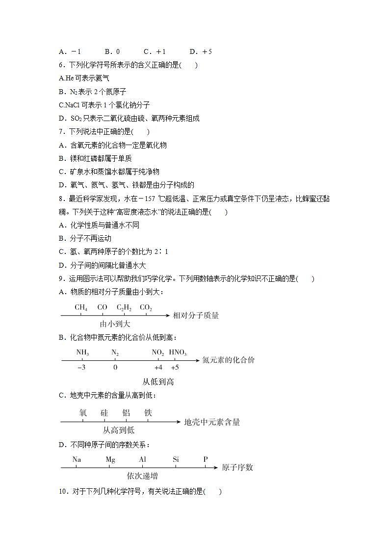第四单元自然界的水单元测试训练卷-2021-2022学年九年级化学人教版上册(word版含答案)第2页