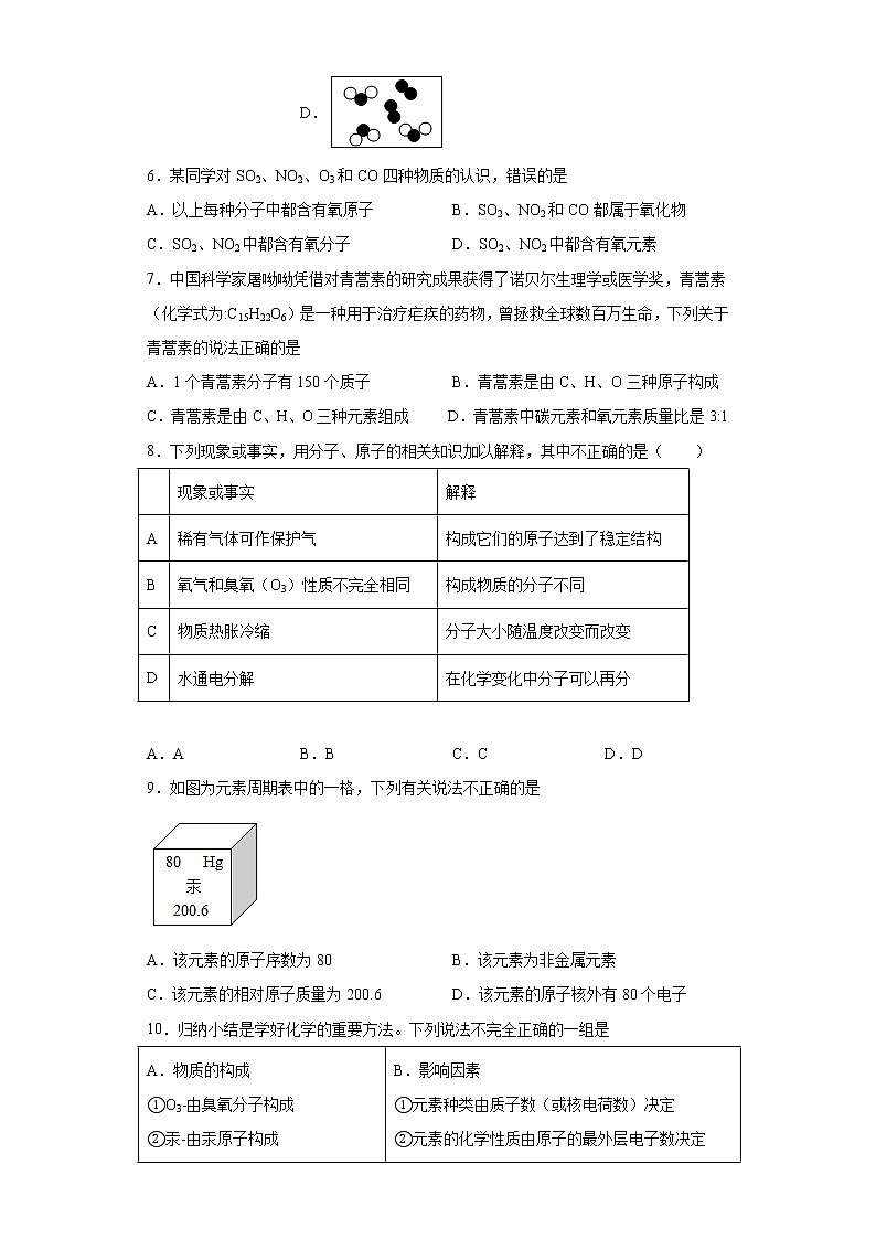 四川省成都市高新区2020-2021学年九年级上学期期中化学试题（word版含答案）第2页