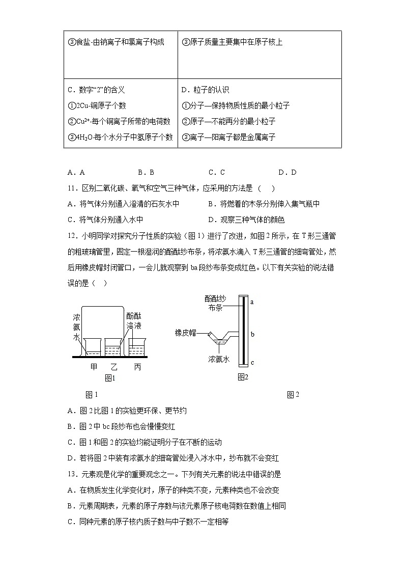 四川省成都市高新区2020-2021学年九年级上学期期中化学试题（word版含答案）第3页