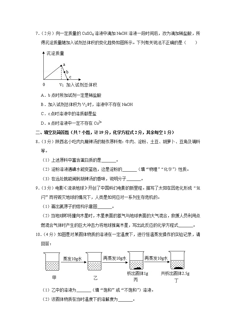 2019年陕西省中考化学试卷+答案+解析第3页