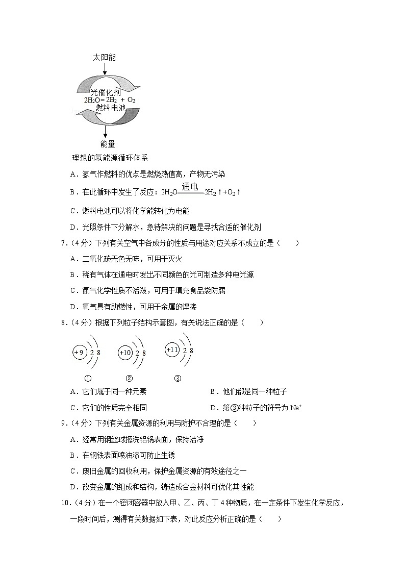 2019年四川省内江市中考化学试卷+答案+解析02