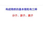 2021-2022学年度沪教版九年级化学上册课件  3.1 构成物质的基本微粒