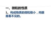 2021-2022学年度沪教版九年级化学上册课件  3.1 构成物质的基本微粒