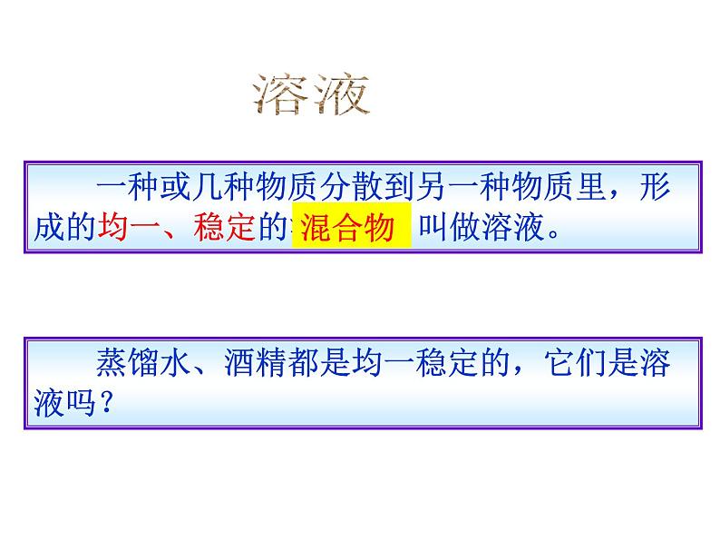 2021-2022学年度鲁教版九年级化学上册课件 第三单元 第一节  溶液的形成第3页