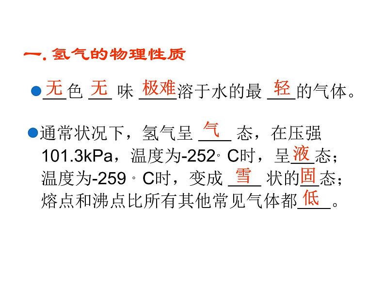 2021-2022学年度科粤版九年级化学上册课件 5.1  洁净的燃料——氢气第4页