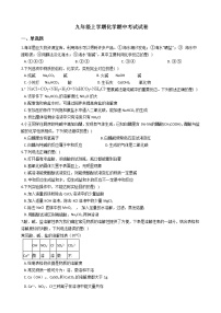 2021年（五四制）山东省济宁市九年级上学期化学期中考试试卷