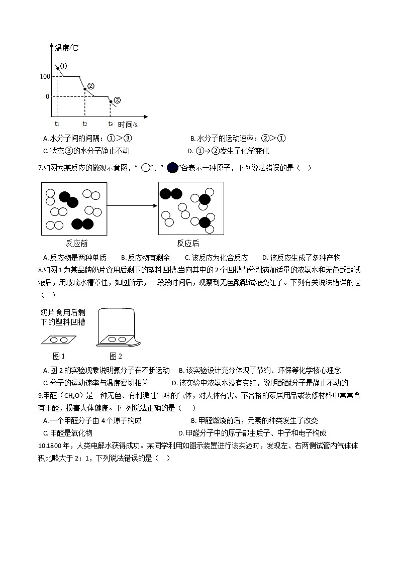 2021年安徽省合肥市包河区九年级上学期化学期中考试试卷02