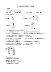 2021年河北省石家庄市九年级上学期化学期中试卷