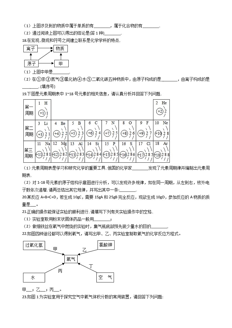 2021年河南省平顶山市九年级上学期化学期中考试试卷第3页
