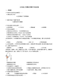 2021年河北省保定市九年级上学期化学期中试卷