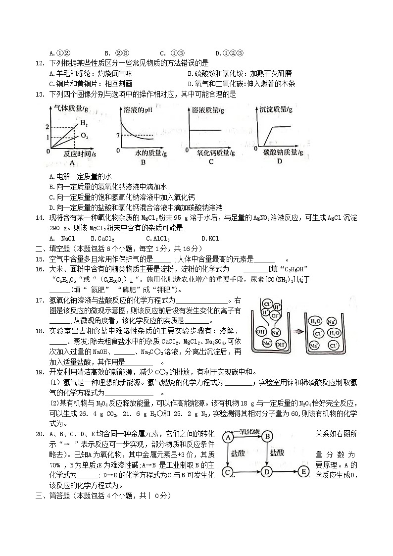 2021年河南洛阳中考化学真题及答案第2页