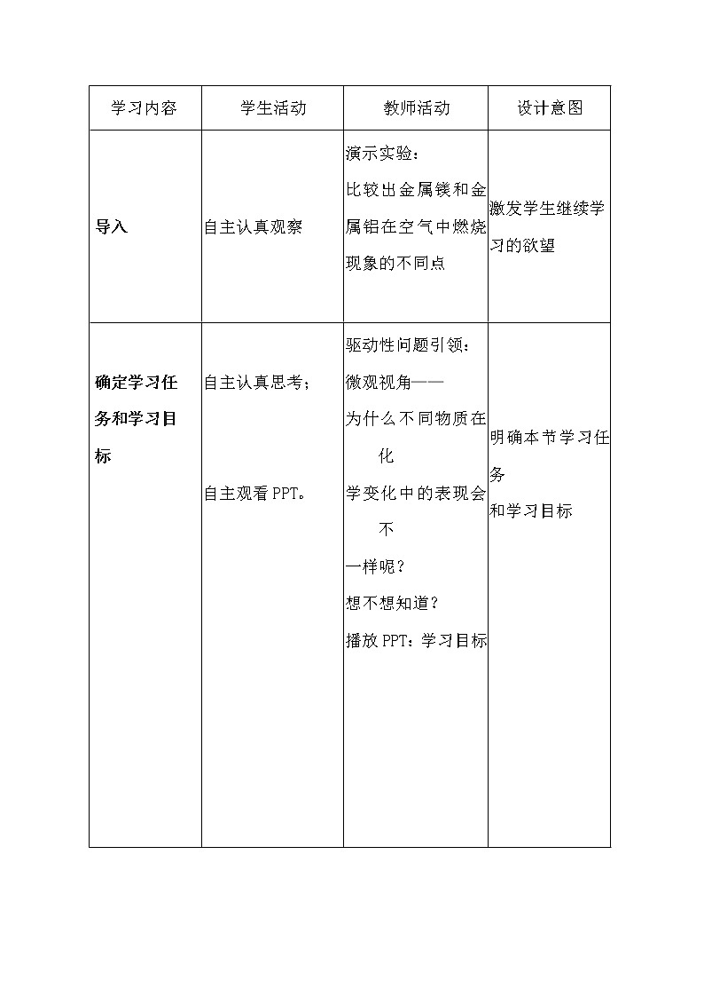 鲁教版（五四制）八年级全一册 3.1  原子的构成(1)（教案）03