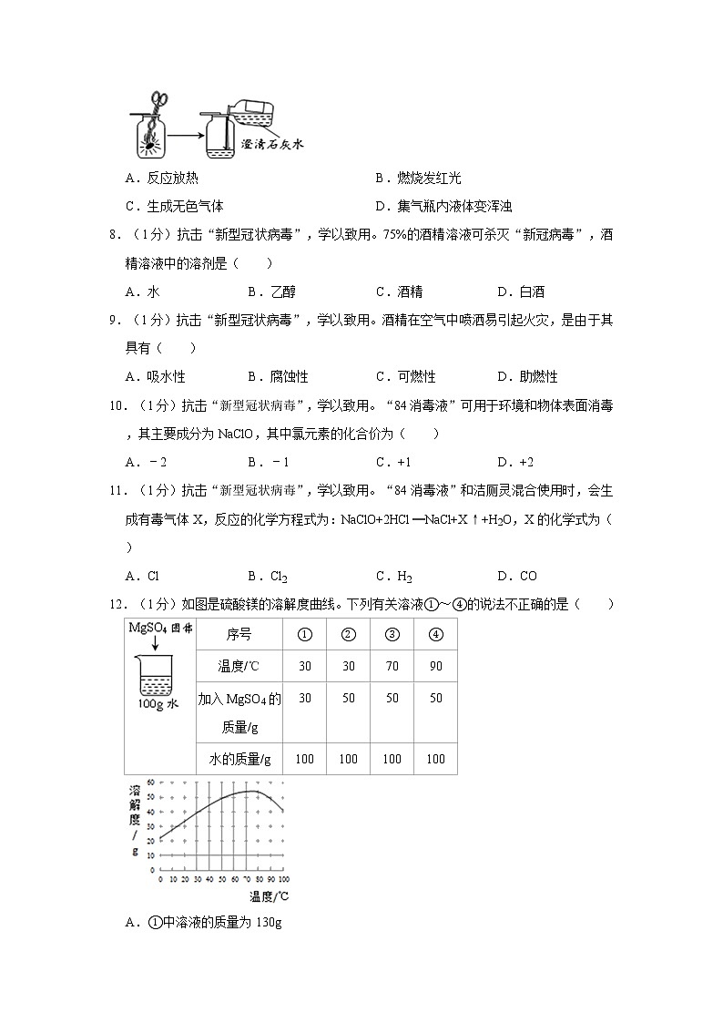 2021年北京市房山区中考化学二模试卷第2页