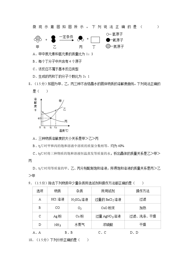 2021年广东省深圳市中考化学模拟试卷（b）03