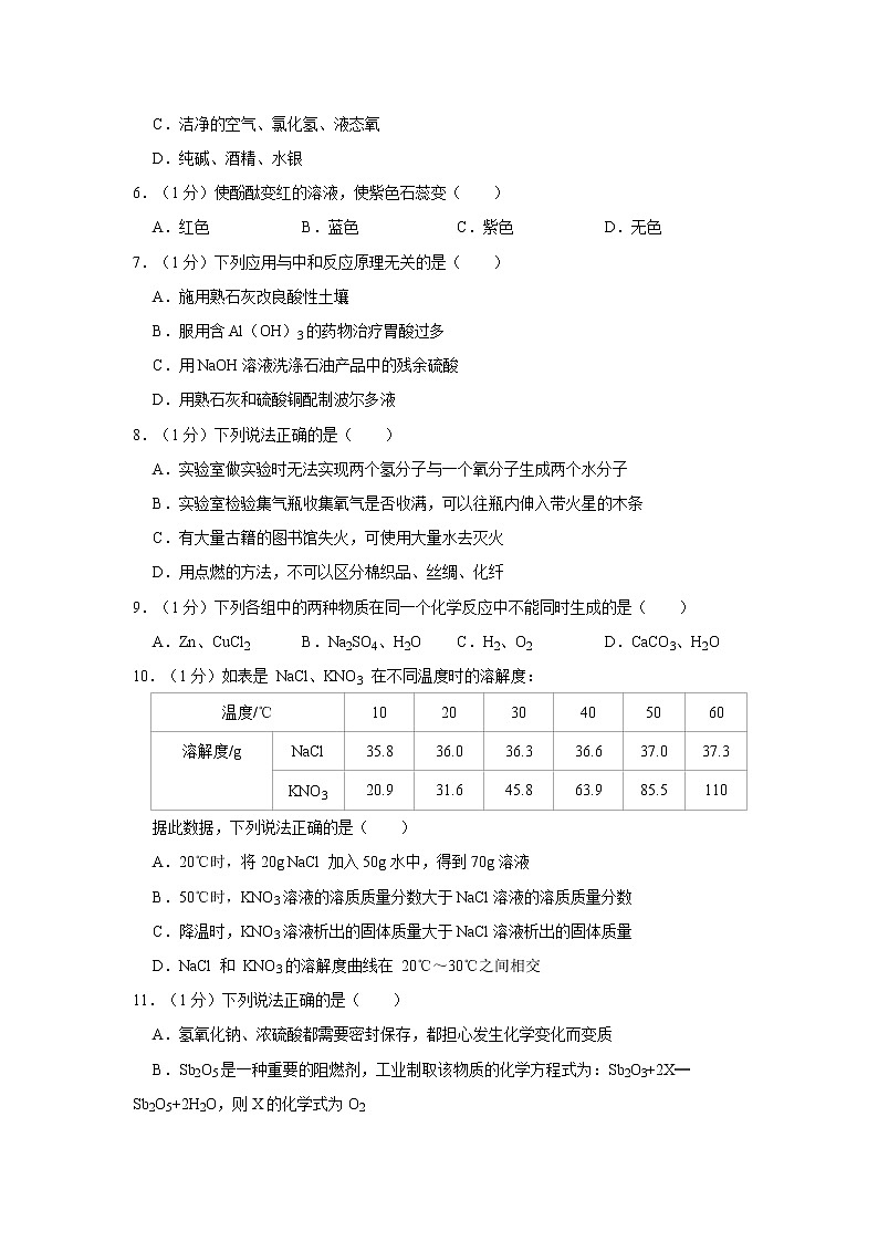 2021年辽宁省沈阳市和平区中考化学二模试卷第2页