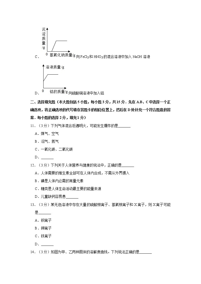 2021年江西省南昌市中考化学二模试卷第3页