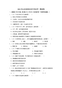 2021年山东省泰安市中考化学一模试卷