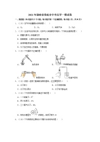 2021年湖南省娄底市中考化学一模试卷