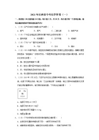 2021年江西省中考化学样卷（一）