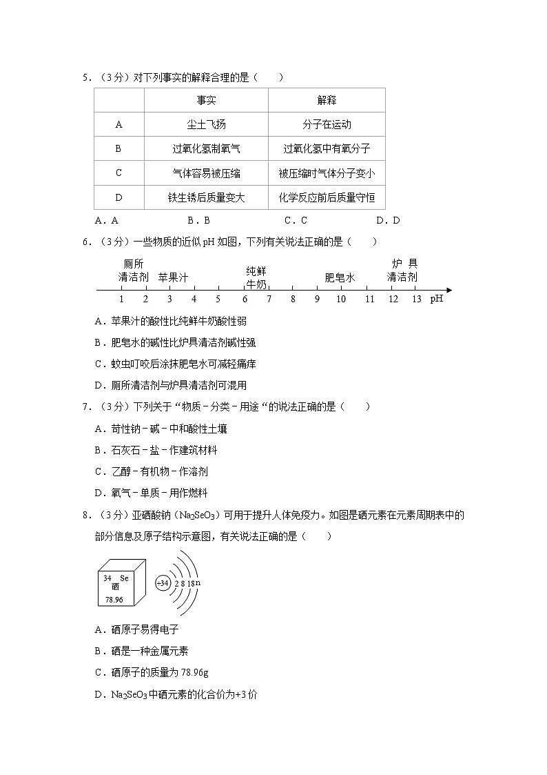 2021年四川省成都市简阳市、大邑县、蒲江县、邛崃市中考化学二诊试卷02