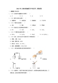 2021年上海市杨浦区中考化学二模试卷